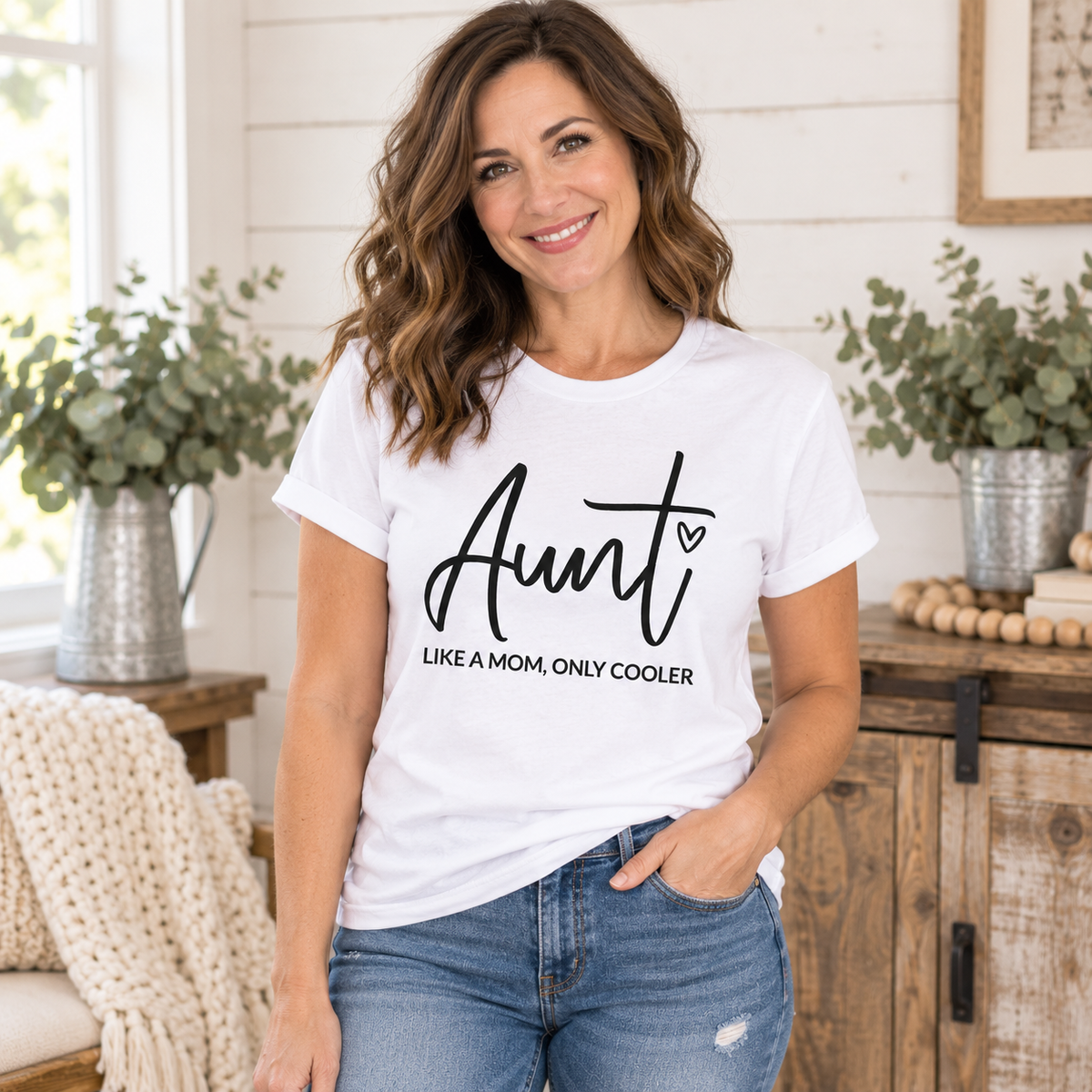 Aunt – Like a Mom, Only Cooler T-Shirt