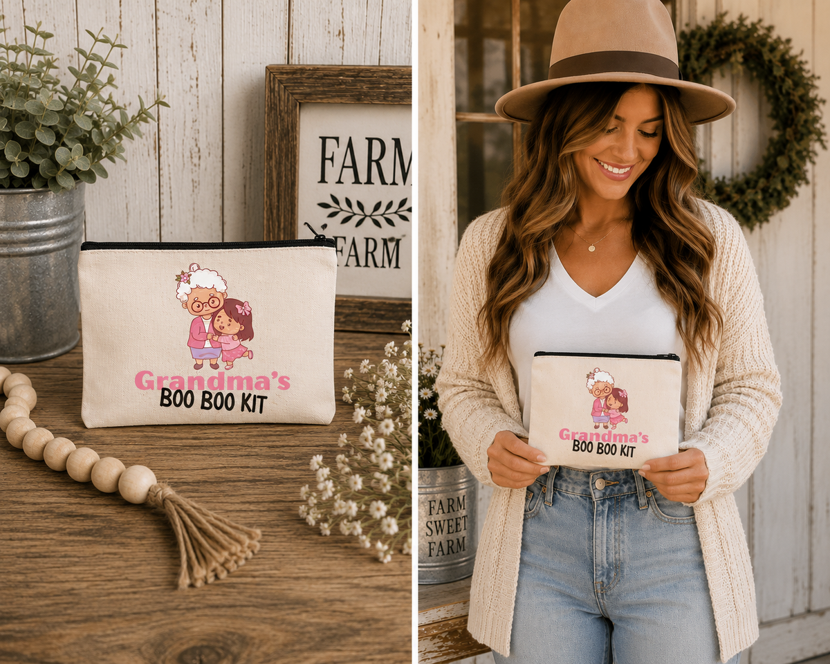 Grandma’s Boo Boo Kit Sublimated Zippered Pouch