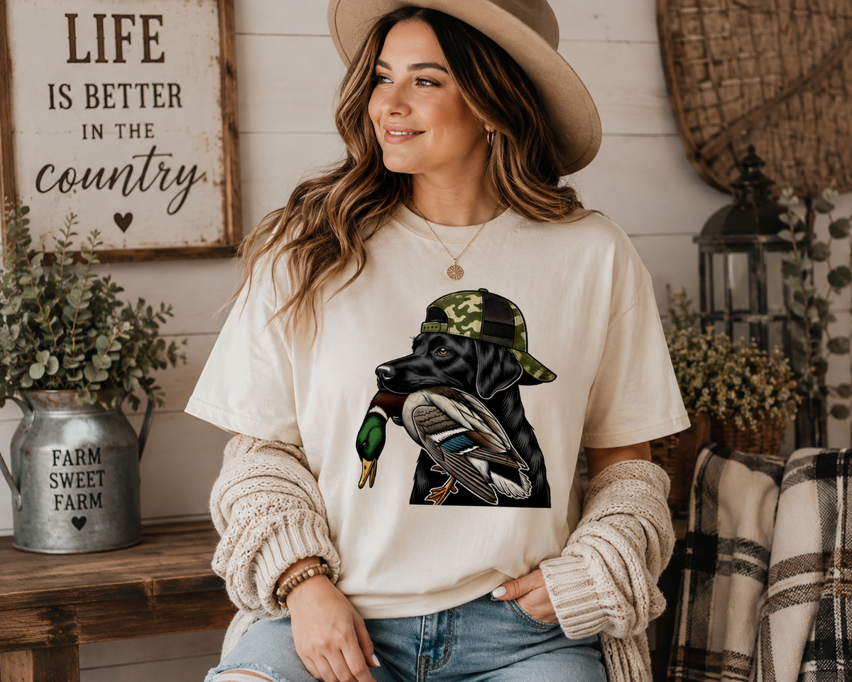 Duck Hunting Dog Graphic T-Shirt – Country Outdoors Shirt