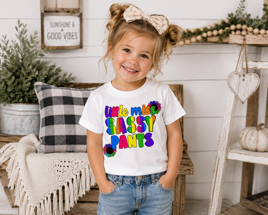 Little Miss Sassy Pants Sublimated Toddler T-Shirt