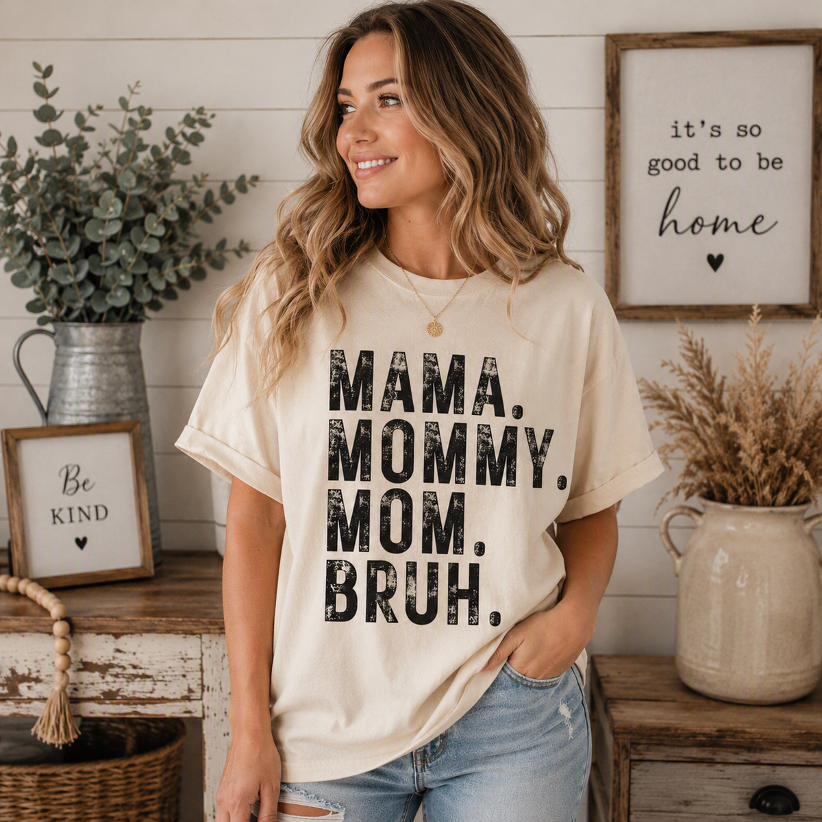 Mama Mommy Mom Bruh T-Shirt | Funny Mom Life Graphic Tee