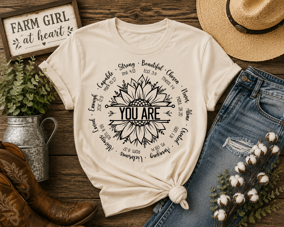 You Are Sunflower Christian Faith Graphic T-Shirt