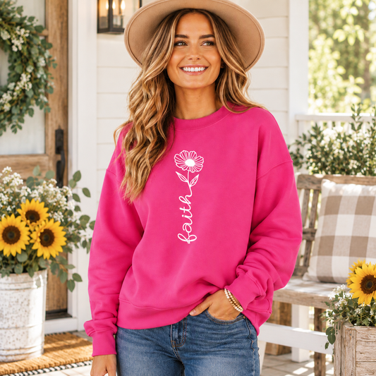Faith Flower Sweatshirt