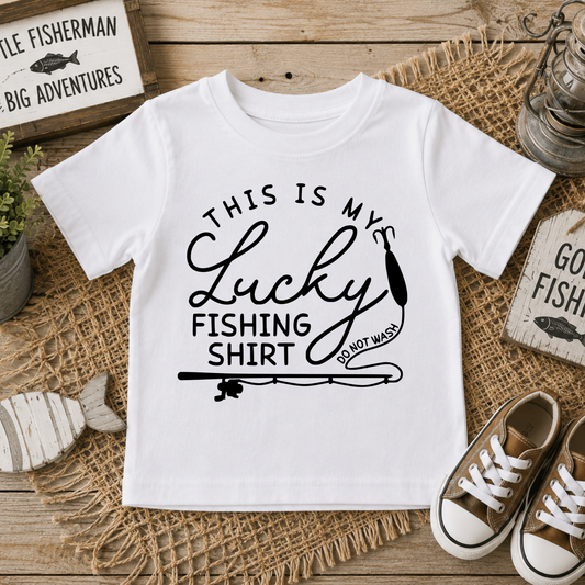 This Is My Lucky Fishing Shirt – Toddler Fishing T-Shirt