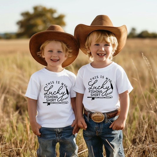This Is My Lucky Fishing Shirt – Toddler Fishing T-Shirt